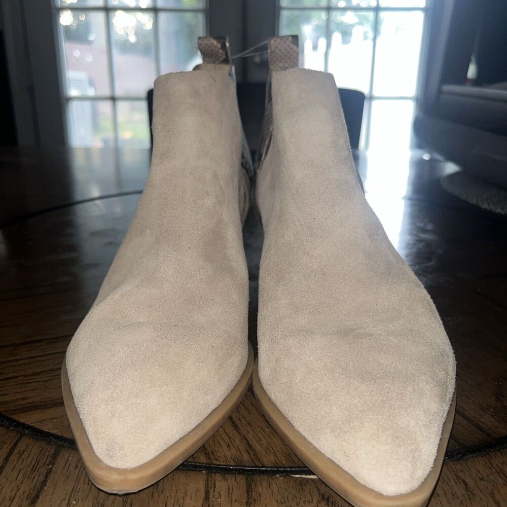dolce vita SONNI Taupe Multi Suede US 10 Women ankle bootie snake print